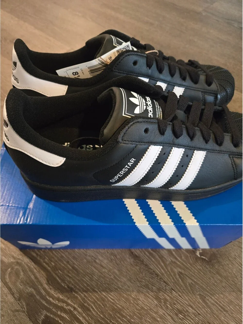 adidas Superstar II JI0079 Mens 8.5 Womens 9.5 Black White New in Box